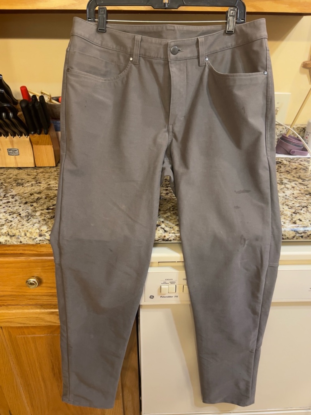 lululemon athletica Gray Straight-Leg Pants